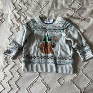 Baby Christmas sweater Star Wars grogu baby yoda